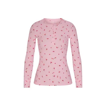 SKIMS Valentine's Day Collection T Shirt Women's CHERRY BLOSSOM PRINT/Cherry Blossom Color