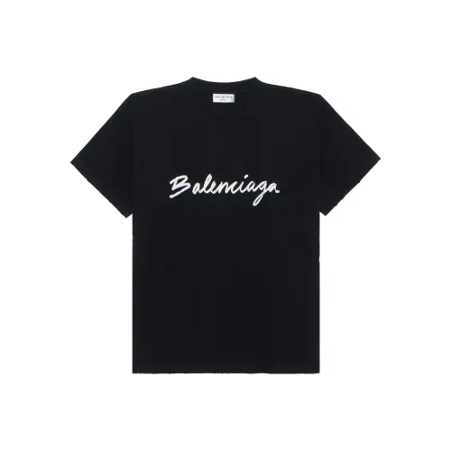 Balenciaga FW22 Drop Shoulder Sleeve T Shirt Women's Black