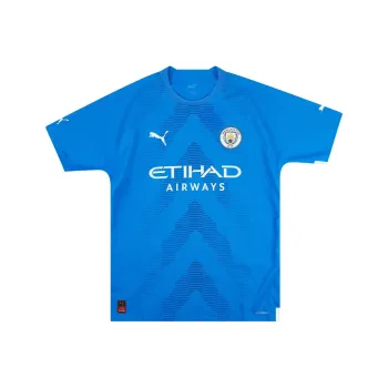 PUMA 2022 23 Manchester City Player Issue GK Shirt Soccer Jerseys Unisex Blue