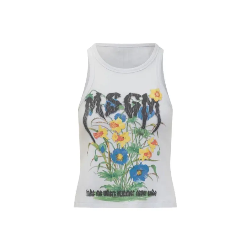 MSGM Graphic print Top-0