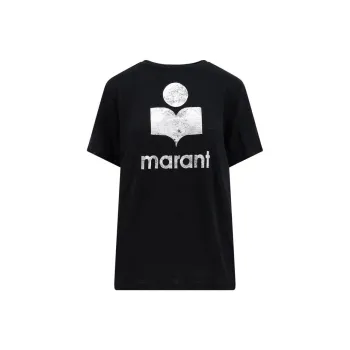 ISABEL MARANT ETOILE Zewel Logo Printed Crewneck T Shirt