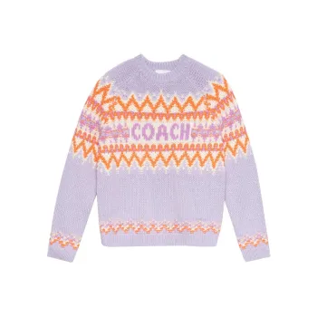 COACH FW22 Sweater Women's Lilac Purple