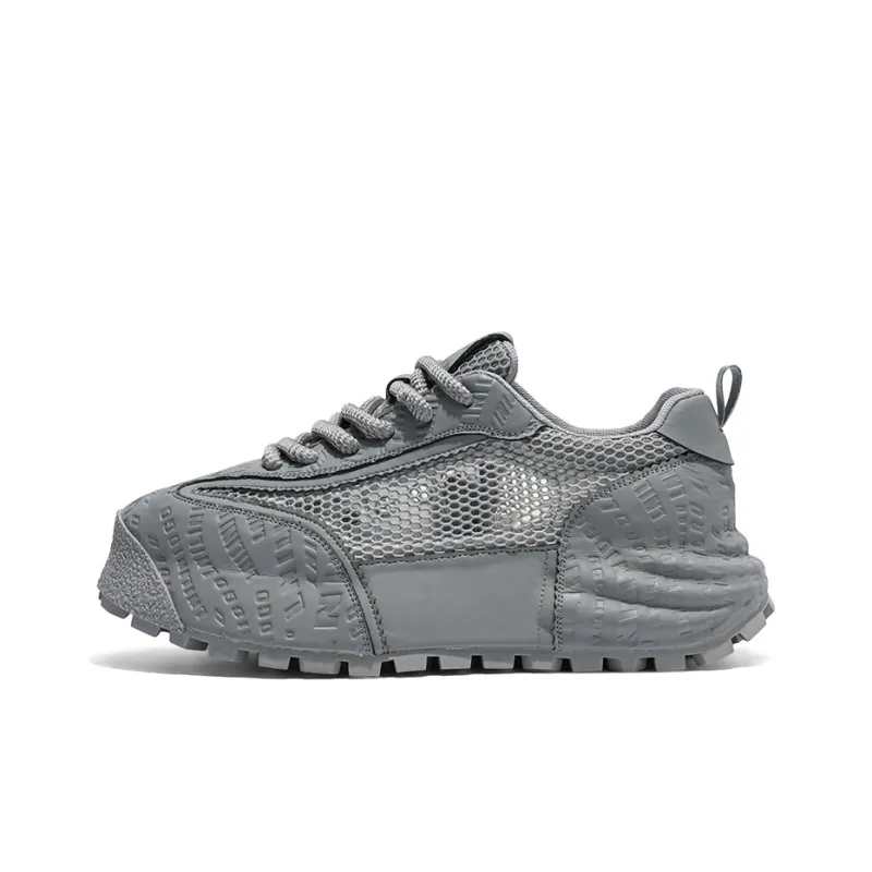 AMICNIEGD Breathable And Wear resistant Low Top Chunky Sneakers Men's-7