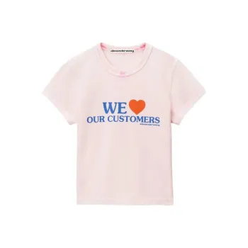 Alexander Wang Love Our Customers Shrunken T Shirt