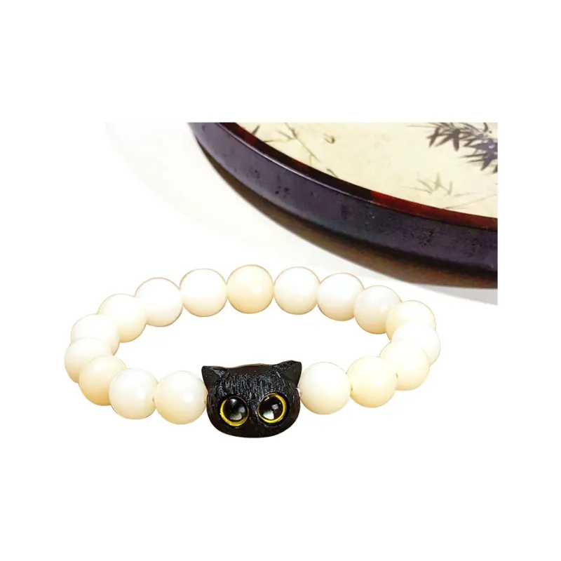 Welcome To The Treasure White Jade Bodhi Bracelets Unisex-4
