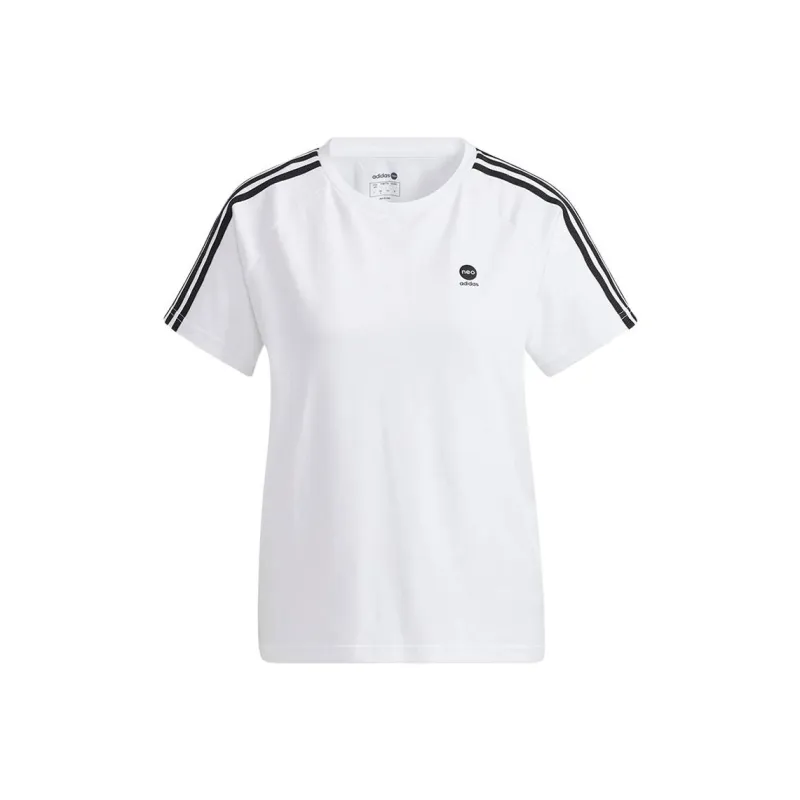 Adidas Neo Raglan Sleeve T Shirt Women's White-0