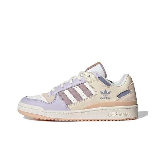 Adidas Originals FORUM Anti Slip Wear Resistant Low Top Skateboard Shoes Women's Pink Purple