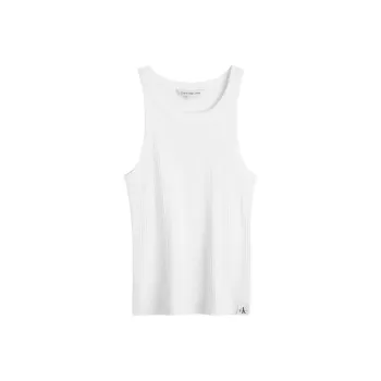 Calvin Klein Logo patch Fine ribbed Tank Top