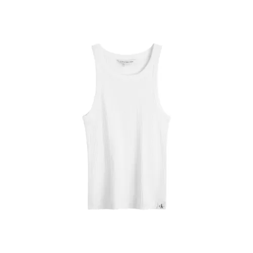 Calvin Klein Logo patch Fine ribbed Tank Top
