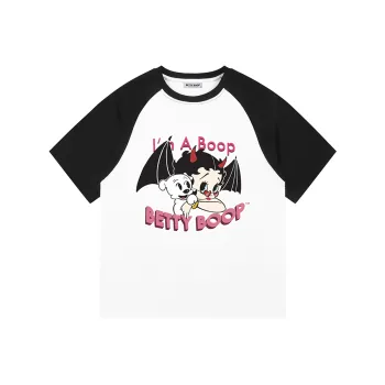 BETTY BOOP T Shirt Women's White/Black