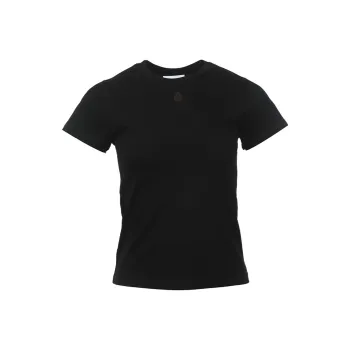 Alexander McQueen Skull Embroidered Crewneck T Shirt