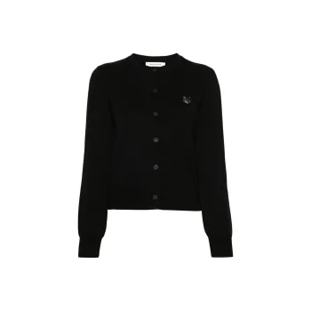 Maison Kitsune Bold Fox Wool Cardigan