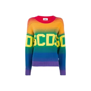 GCDS FW21 Loose Fit Sweater Women's Multicolor