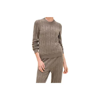 HERMES Sweater Women's Gray White