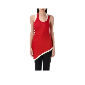 Jean Paul Gaultier Ribbed Cotton Tank Top