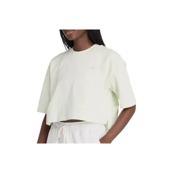 New Balance Drop Shoulder Sleeve T Shirt Women's Natural Mint