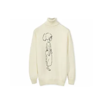 LOEWE x QIANYUQIANXUN Spirited Away SS22 Sweater Women's Ecru