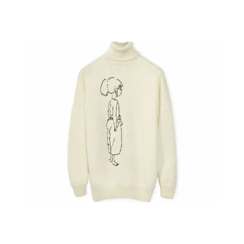 LOEWE x QIANYUQIANXUN Spirited Away SS22 Sweater Women's Ecru