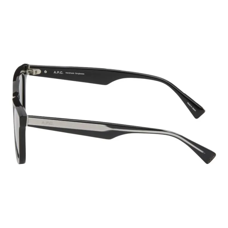 A.P.C Acetate Square Sunglasses Unisex Black-1