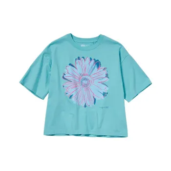 Andy Warhol X UNIQLO × Andy Warhol Crop Tops Women's Emerald Green