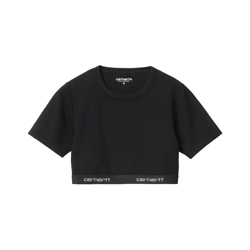 Carhartt WIP Script Logo underband Cropped T shirt-0