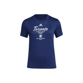 Adidas Maple Leafs T-Shirts Women's Blue