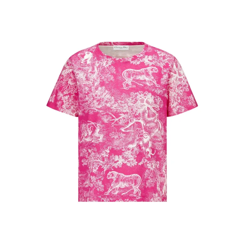 DIOR FW22 T Shirt Women's Bright Pink-0
