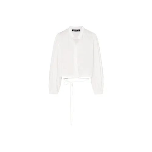 MO&CO Crop Tops Women's Raw White