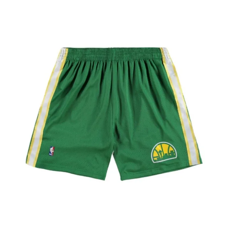 NBA Seattle Supersonics Mitchell & Ness Kelly Green Sports Shorts Men's Green-0