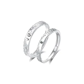 Treasure Flaws S999 Fine Silver Rings Unisex Silver