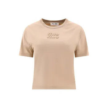 MIU MIU T Shirts Women's Beige
