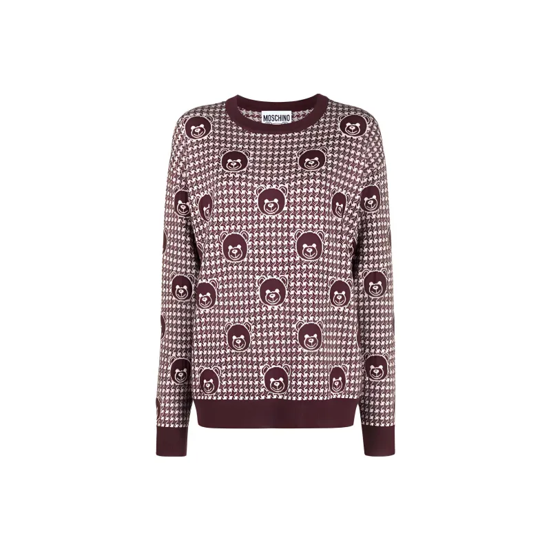 MOSCHINO Teddy Bear print Wool Jumper-0