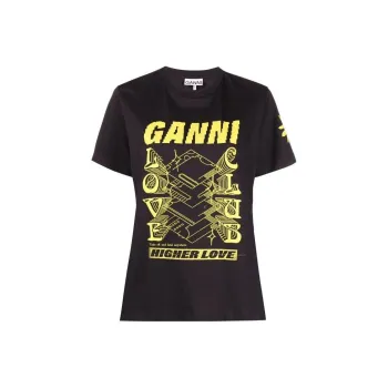 GANNI T Shirts Women's Black