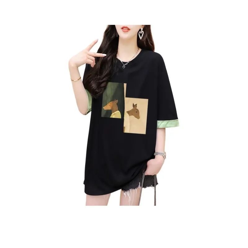 Flowers In Water Regular T Shirt Women's-6