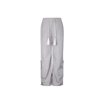 Carpe Diem Casual Pants Unisex Silver Gray