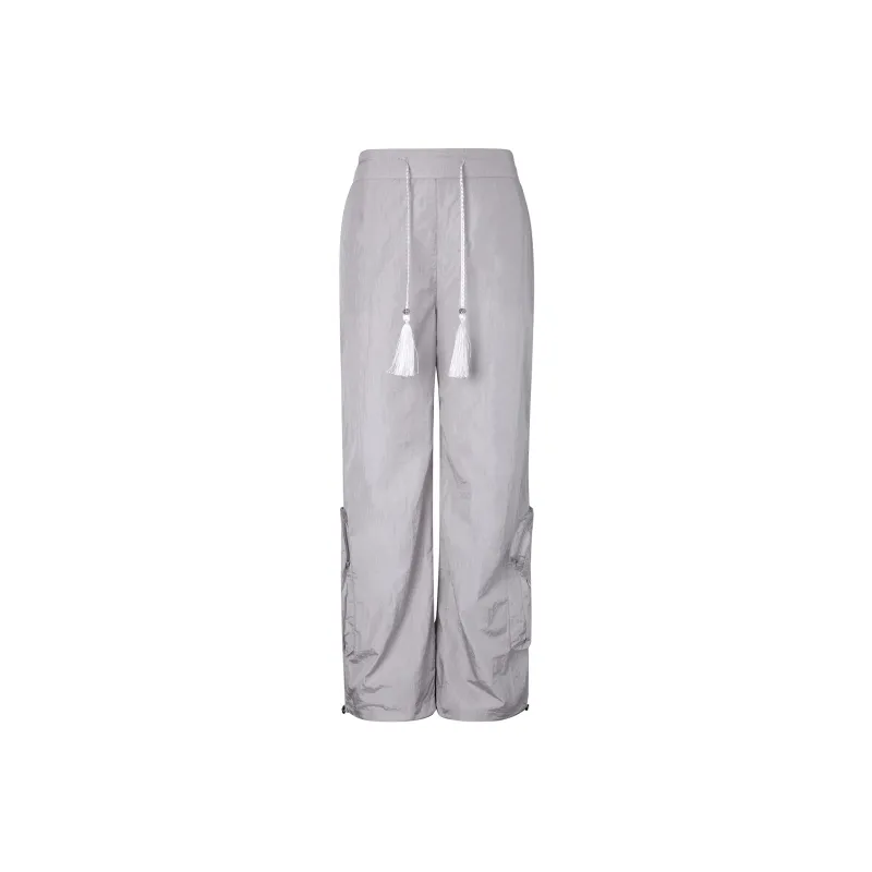 Carpe Diem Casual Pants Unisex Silver Gray-0
