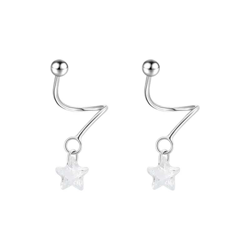 EAR PARTNER 925 Sterling Silver Stud Earrings Unisex-0
