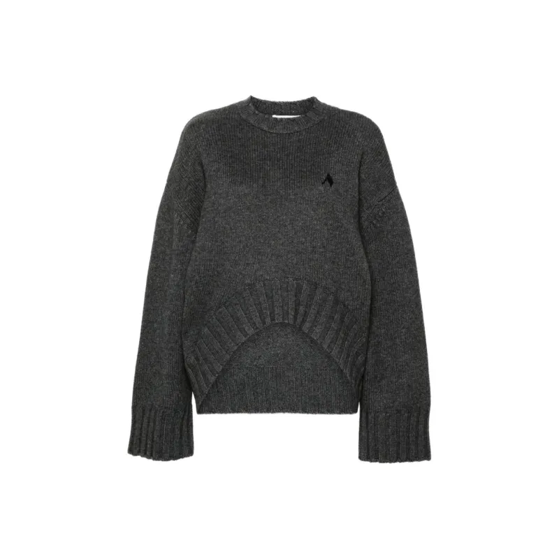 The Attico Logo Embroidered Knitted Jumper-0