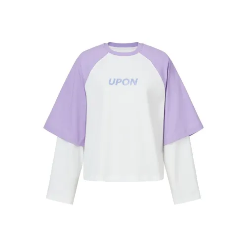 UPON PRO SS22 Mock Two Piece Long Sleeved T Shirt Women's White