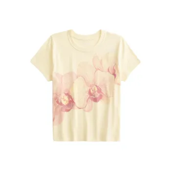 Hollister T-Shirt Women's Cream Yellow