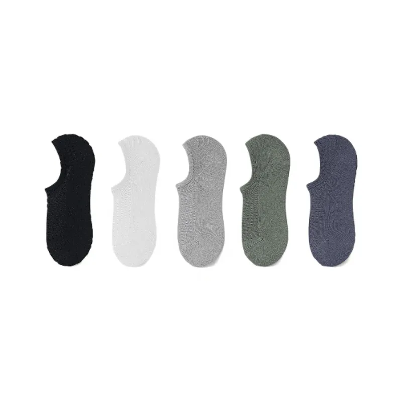 H YXIANG No Show Socks Men's 5 Pack-0