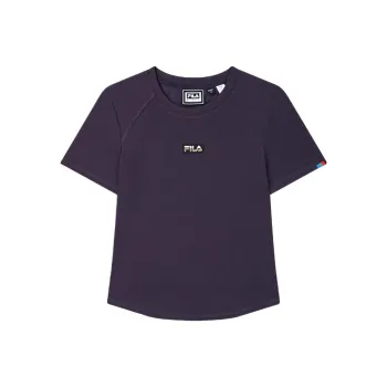 FILA ORIGINALE Raglan Sleeve T Shirt Women's Purple Deep Color