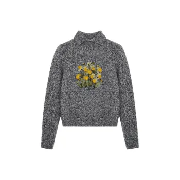 SHUSHU/TONG Intarsia knit Sweater