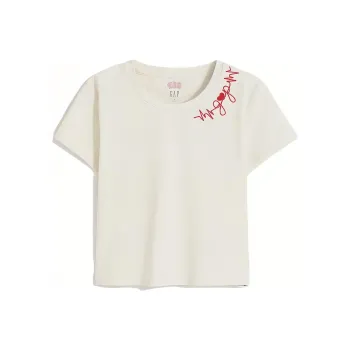 GAP Crop Tops Women's Gray White
