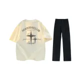 Light Apricot+Black Jeans