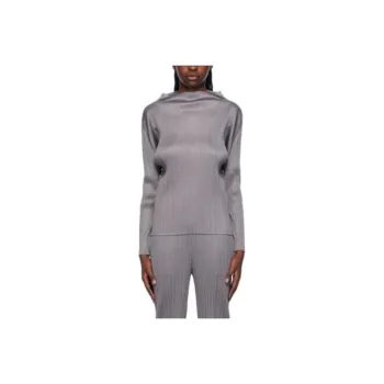 Homme Plissé Issey Miyake T Shirt Women's Gray
