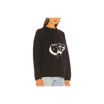 OFF WHITE Sweater Loose Fit Women's Black