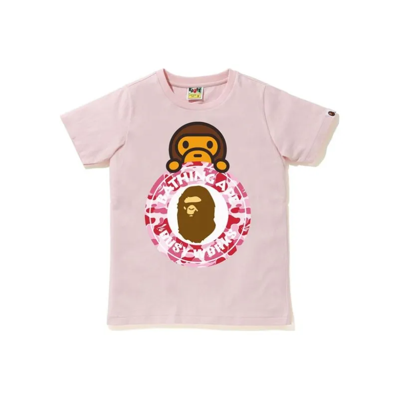 Bape Abc Camo Milo Busy Works Tee Sax/Blue-1
