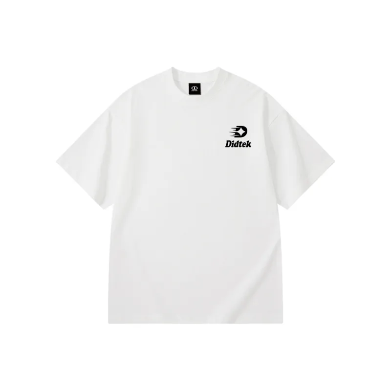 DIDTEK Drop Shoulder Sleeve Short Sleeved T Shirts Unisex-0