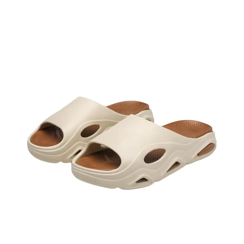 FCMM Slide Slippers Men White Green/Black Orange/Beige Brown-9